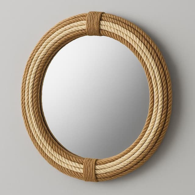 Tidewater Jute Rope Wall Mirror