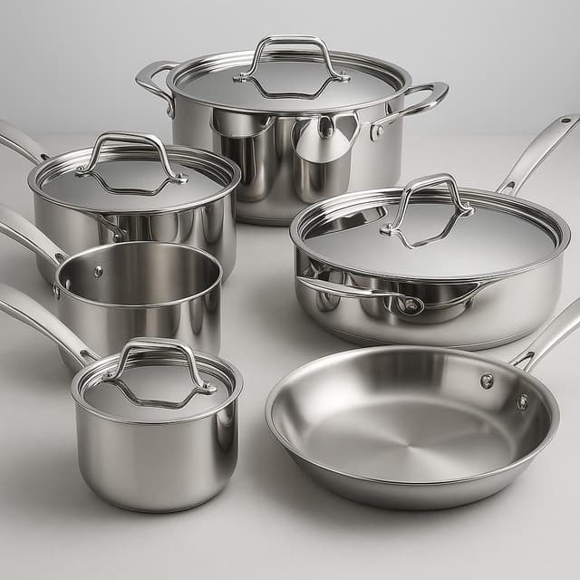 Tramontina Gourmet Tri-Ply Clad 12-Piece Cookware Set