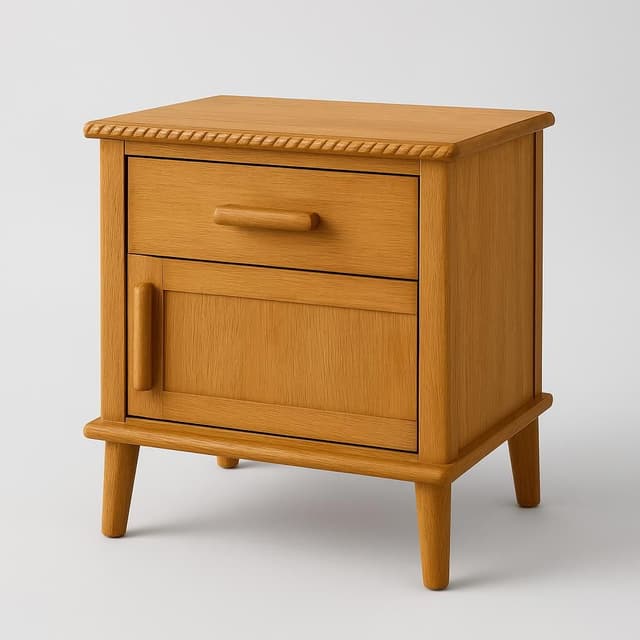 Threshold designed with Studio McGee Azorella Nightstand Oak Brown